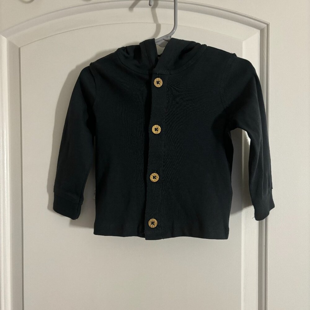 Carter's Adventure Seeker Button Up, Light Weight, Navy Blue Sweater,12 months